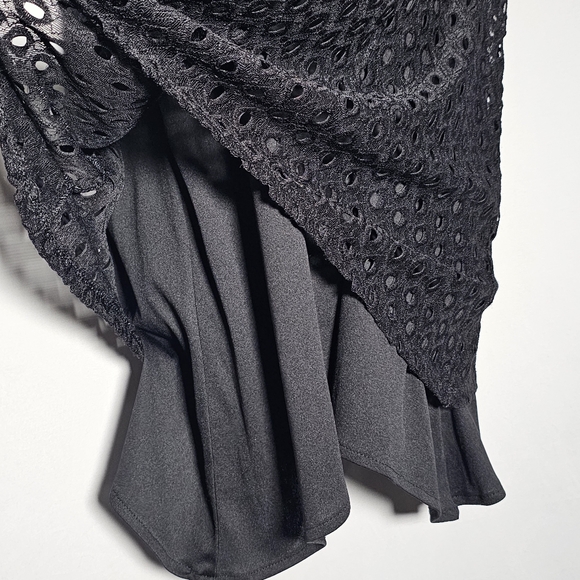 Simply vera short sleeve black layered top xs - Picture 4 of 6